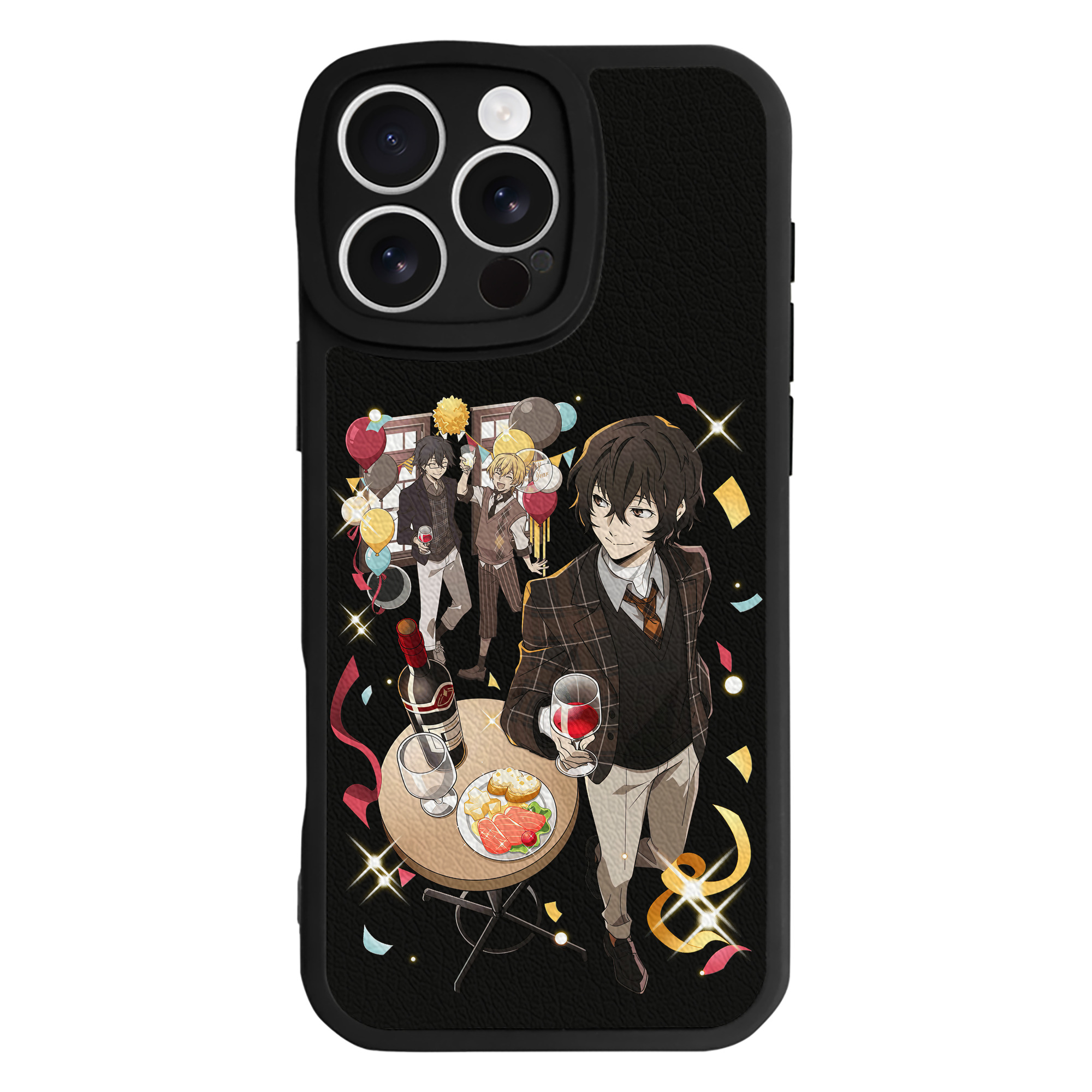 （画像用） 文豪ストレイドッグス Bungo Stray Dogs 【iPhone 16シリーズ対応】シリコンスマホケース（レザー調） 材質：シリコン